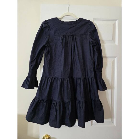 Tuckernuck Pomander Place Navy Cotton Poplin Kenzo Dress XS - Picture 5 of 9